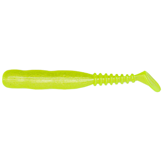 Силикон Reins Rockvibe Shad 3" 416 Glow Pearl Chart (15 шт/уп.), Длина силикона: 3.0" (7,62 см), Расцветка силикона: 416 Glow Pearl Chart, фото 