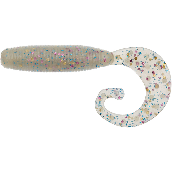 Силикон Reins Fat G-Tail Grub 2" 211 UV Pearl Candy (20 шт/уп.), Длина силикона: 2.0" (5,08 см), Расцветка силикона: 211 UV Pearl Candy, фото 
