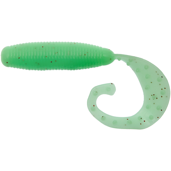 Силикон Reins Fat G-Tail Grub 3" 146 Hot Cucumber (12 шт/уп.), Длина силикона: 3.0" (7,62 см), Расцветка силикона: 146 Hot Cucumber, фото 