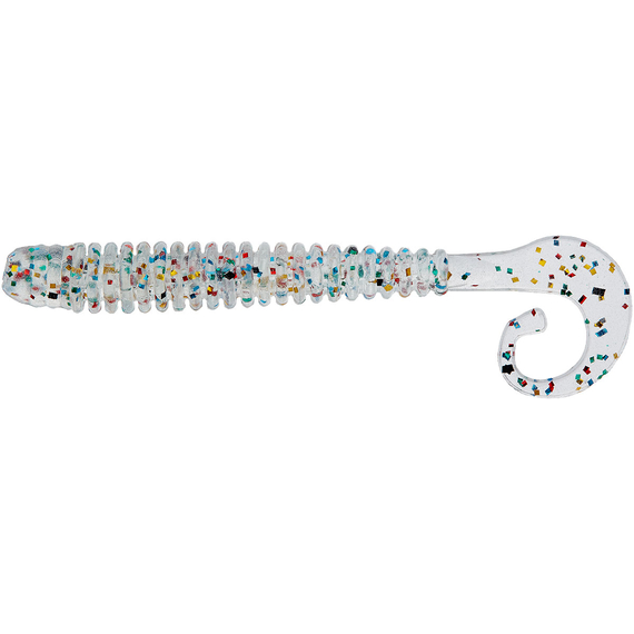 Силикон Reins G-Tail Saturn Micro 204 UV All Stars (20 шт/уп.), Длина силикона: 2.0" (5,08 см), Расцветка силикона: 204 UV All Stars, фото 