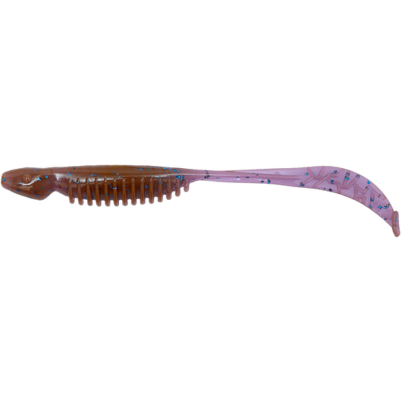 Силікон Reins Curly Shad 3.5" 606 PINK LOX (14шт/уп), Довжина силікону: 3.5" (8.89 см), Колір силікону: 606 PINK LOX, фото 