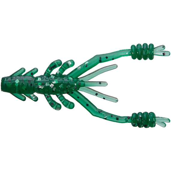 Силікон Reins Ring Shrimp 3" 397 Motor Oil SP (10шт/уп), Довжина силікону: 3.0" (7,62 см), Колір силікону: 397 Motor Oil SP, фото 