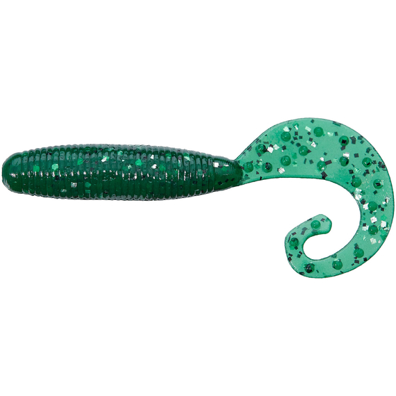 Силікон Reins Fat G-Tail Grub 3" 397 Motor Oil SP (12шт/уп), Довжина силікону: 3.0" (7,62 см), Колір силікону: 397 Motor Oil SP, фото 