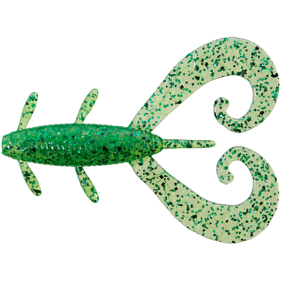 Силікон Reins G-Tail Twin 3" 592 Bucksy Chart (8шт/уп), Довжина силікону: 3.0" (7,62 см), Колір силікону: 592 Bucksy Chart, фото 