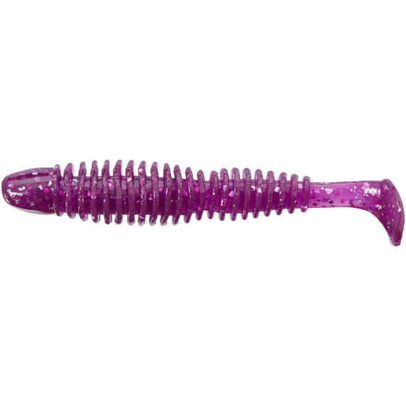 Силикон Reins Bubbring Shad 3" 428 Purple Dynamite (8 шт/уп.), Длина силикона: 3.0" (7,62 см), Расцветка силикона: 428 Purple Dynamite, фото 