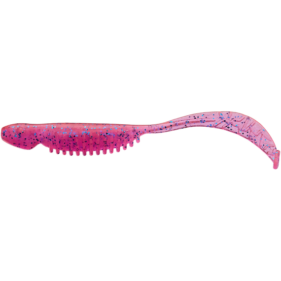 Силікон Reins Curly Shad 3.5" 443 Pink Sardine (14шт/уп), Довжина силікону: 3.5" (8.89 см), Колір силікону: 443 Pink Sardine, фото 
