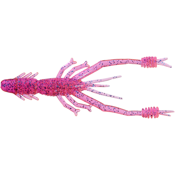 Силікон Reins Ring Shrimp 4" 443 Pink Sardine (8шт/уп), Довжина силікону: 4.0" (10,16 см), Колір силікону: 443 Pink Sardine, фото 