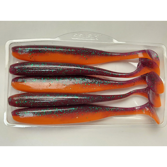 Силікон Select Easy Shad 5" #277 — їстівний віброхвіст для судака та щуки (5 шт/упак), Довжина силікону: 5" (12.7 см), Колір силікону: 277, фото , изображение 7