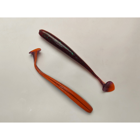Силікон Select Easy Shad 5" #277 — їстівний віброхвіст для судака та щуки (5 шт/упак), Довжина силікону: 5" (12.7 см), Колір силікону: 277, фото , изображение 6