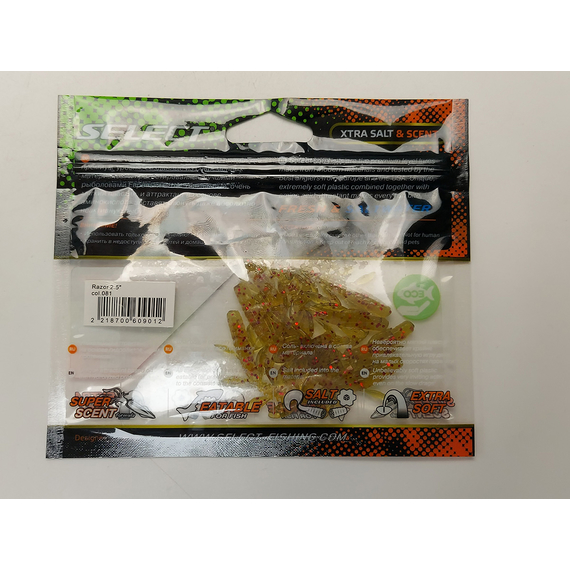 Силікон Select Razor 2.5" col.081 (7 шт/упак), Довжина силікону: 2.5" (6.35 см), Колір силікону: 081, фото , изображение 8