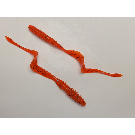 Силікон Keitech Mad Wag Mini 3.5" (10 шт/упак), колір:ea#13 spicy mustard/blue, Довжина силікону: 3.5" (8.9 см), Колір силікону: EA#13 Spicy Mustard/Blue, фото , изображение 6