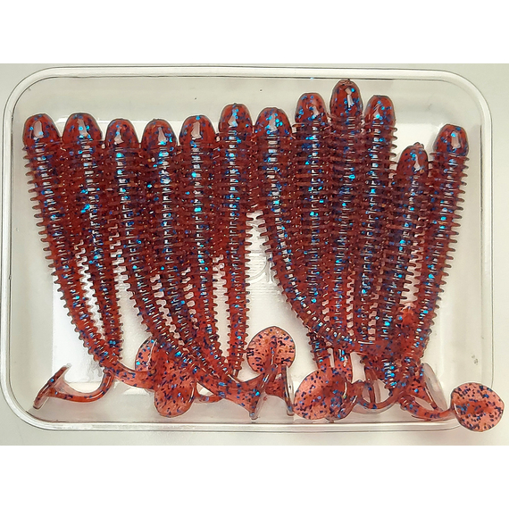 Силікон Keitech Swing Impact 2" (12 шт/упак), колір:ea#03 grape, Довжина силікону: 2" (5.1 см), Колір силікону: EA#03 Grape, фото , изображение 4