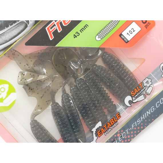 Силикон Select Freek 2.3" col.102 (8 шт/упак), Длина силикона: 2.3" (4.3 см), Расцветка силикона: 102, фото , изображение 8