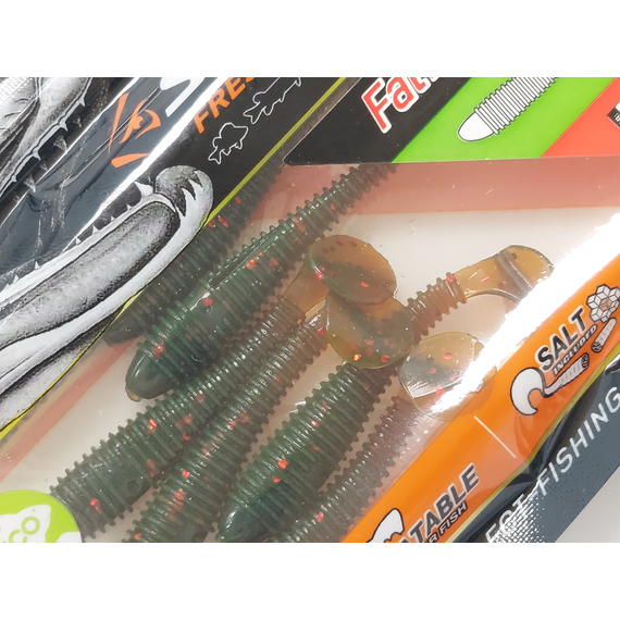 Силікон Select Fatfish 2.4" col.085 (6 шт/упак), Довжина силікону: 2.4" (6.1 см), Колір силікону: 085, фото , изображение 6