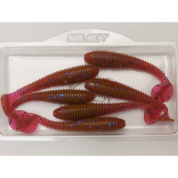 Силикон Select Fatfish 2.4" col.900 (6 шт/упак), Длина силикона: 2.4" (6.1 см), Расцветка силикона: 900, фото , изображение 8