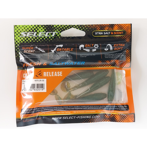 Силікон Select Fatfish 2.4" col.087 (6 шт/упак), Довжина силікону: 2.4" (6.1 см), Колір силікону: 087, фото , изображение 10