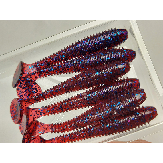 Силикон Select Fatfish 2.4" col.110 (6 шт/упак), Длина силикона: 2.4" (6.1 см), Расцветка силикона: 110, фото , изображение 7