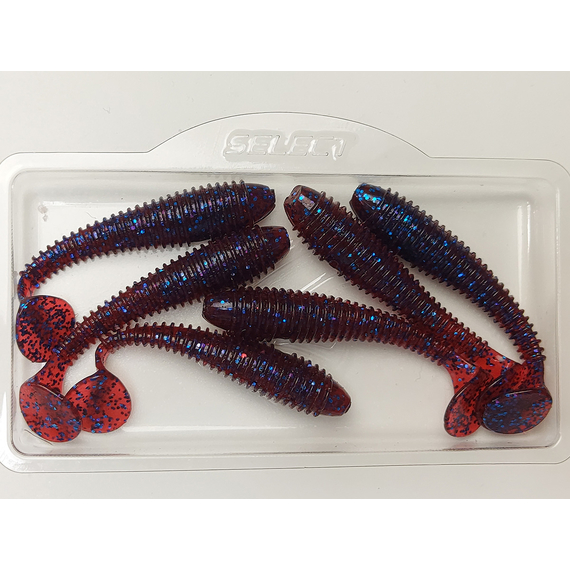 Силикон Select Fatfish 2.4" col.110 (6 шт/упак), Длина силикона: 2.4" (6.1 см), Расцветка силикона: 110, фото , изображение 8