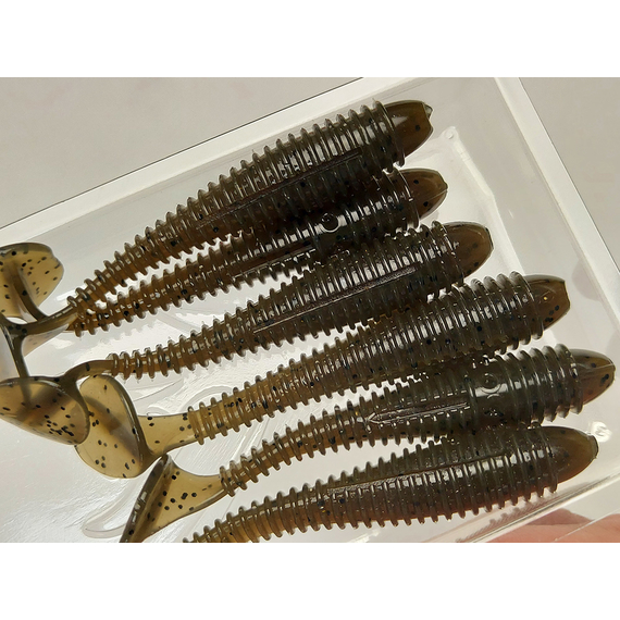 Силікон Select Fatfish 2.4" col.102 (6 шт/упак), Довжина силікону: 2.4" (6.1 см), Колір силікону: 102, фото , изображение 7