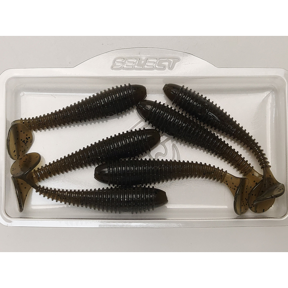 Силікон Select Fatfish 2.4" col.102 (6 шт/упак), Довжина силікону: 2.4" (6.1 см), Колір силікону: 102, фото , изображение 8