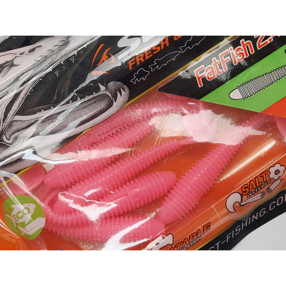 Силікон Select Fatfish 2.4" col.PA44 (6 шт/упак), Довжина силікону: 2.4" (6.1 см), Колір силікону: PA44, фото , изображение 7