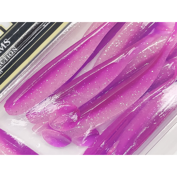 Силікон Keitech Easy Shiner 3" (10 шт/упак), колір:pal#14 glamorous pink, Довжина силікону: 3" (7.6 см), Колір силікону: PAL#14 Glamorous Pink, фото , изображение 7