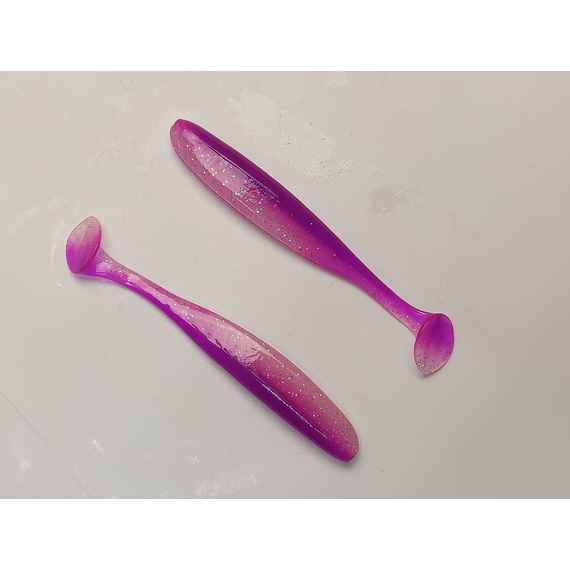 Силікон Keitech Easy Shiner 3" (10 шт/упак), колір:pal#14 glamorous pink, Довжина силікону: 3" (7.6 см), Колір силікону: PAL#14 Glamorous Pink, фото , изображение 4