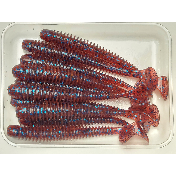 Силикон Keitech Swing Impact 2.5" (10 шт/упак) ц:ea#03 grape, Длина силикона: 2.5" (6.3 см), Расцветка силикона: EA#03 Grape, фото , изображение 4