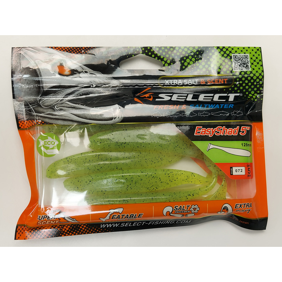 Силікон Select Easy Shad 5" col.072 (5 шт/пак), Довжина силікону: 5" (12.7 см), Колір силікону: 072, фото , изображение 6