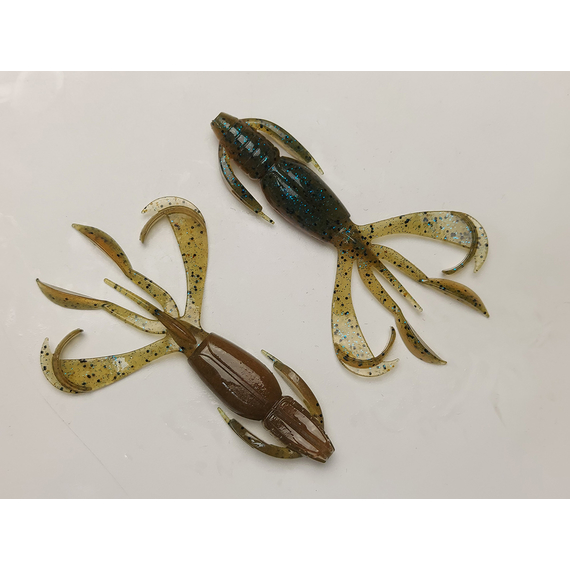 Силікон Keitech Crazy Flapper 3.6" (7 шт/упак), колір: 403 green weenie blue, Довжина силікону: 3.6" (9.1 см), Колір силікону: 403 Green Weenie Blue, фото , изображение 3