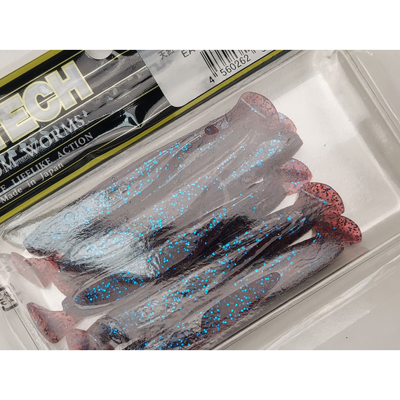 Силікон Keitech Easy Shiner 3" (10 шт/упак), колір:ea#03 grape, Довжина силікону: 3" (7.6 см), Колір силікону: EA#03 Grape, фото , изображение 9