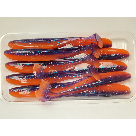 Силікон Keitech Easy Shiner 3" (10 шт/упак), колір:pal#09 violet fire, Довжина силікону: 3" (7.6 см), Колір силікону: PAL#09 Violet Fire, фото , изображение 6