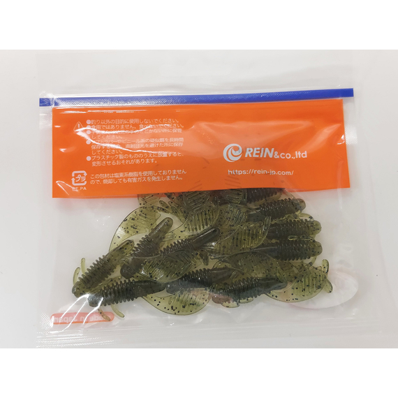 Силікон Reins AX Craw Mini 2" 001 Watermelon Seed (12шт/уп), Довжина силікону: 2.0" (5,08 см), Колір силікону: 001 Watermelon Seed, фото , изображение 8