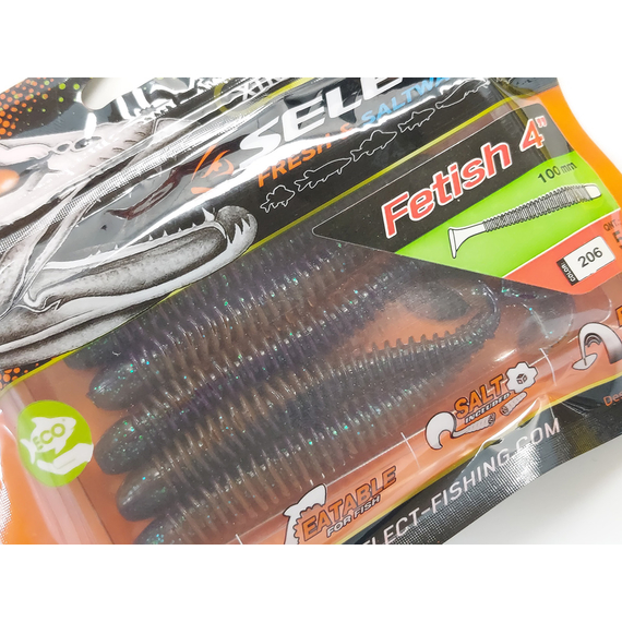 Силікон Select Fetish 4" col.206 (5 шт/упак), Довжина силікону: 4.0" (10.16 см), Колір силікону: 206, фото , изображение 8