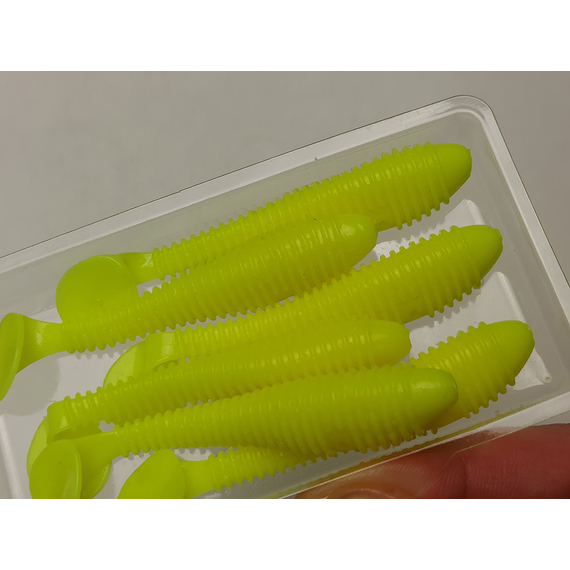 Силікон Select Fatfish 3" col.045 (6 шт/упак), Довжина силікону: 3" (7.62 см), Колір силікону: 045, фото , изображение 9