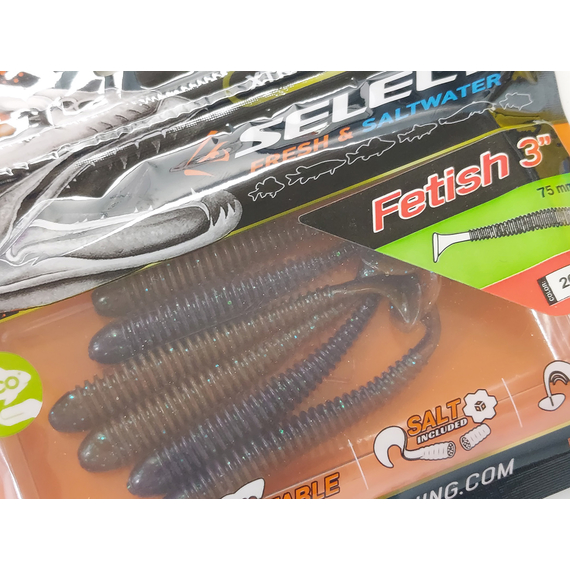 Силикон Select Fetish 3" col.206 (6 шт/упак), Длина силикона: 3" (7.62 см), Расцветка силикона: 206, фото , изображение 6