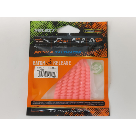 Силікон Select Uran 2.8" col.PA44 (6 шт/упак), Довжина силікону: 2.8" (7.11 см), Колір силікону: PA44, фото , изображение 9