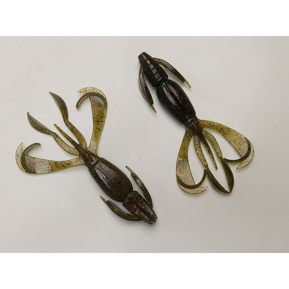 Силикон Keitech Crazy Flapper 4.4" (6 шт/упак) ц:208 watermelon pp., Длина силикона: 4.4" (11.2 см), Расцветка силикона: 208 Watermelon PP. Red, фото , изображение 3