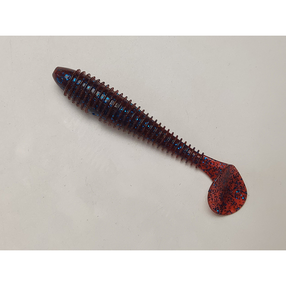 Силікон Keitech Swing Impact FAT 3.3" (7 шт/упак), колір:ea#03 grape, Довжина силікону: 3.3" (8.4 см), Колір силікону: EA#03 Grape, фото , изображение 3