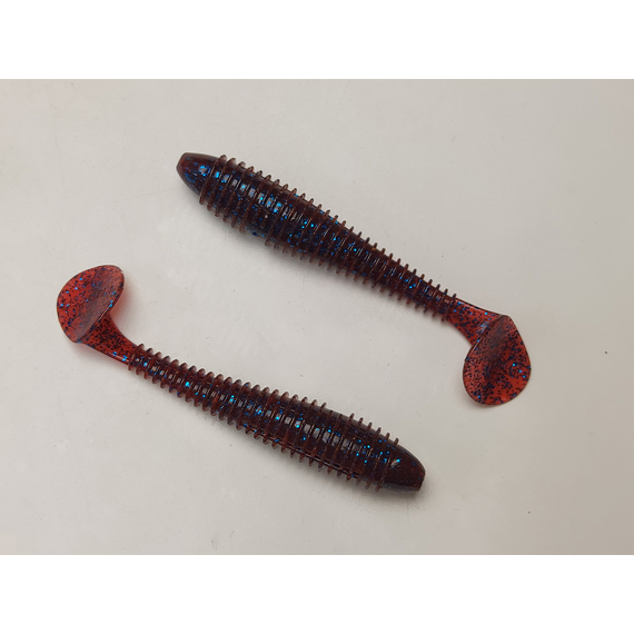 Силікон Keitech Swing Impact FAT 3.3" (7 шт/упак), колір:ea#03 grape, Довжина силікону: 3.3" (8.4 см), Колір силікону: EA#03 Grape, фото , изображение 5