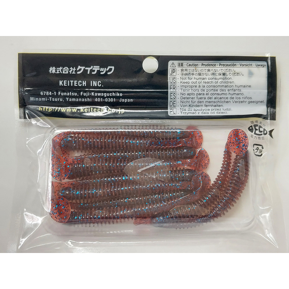 Силікон Keitech Swing Impact 3" (10 шт/упак), колір:ea#03 grape, Довжина силікону: 3" (7.6 см), Колір силікону: EA#03 Grape, фото , изображение 7