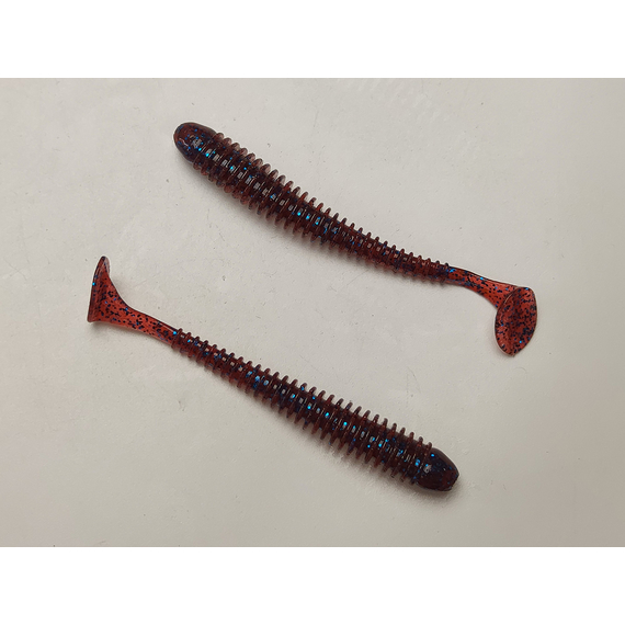 Силікон Keitech Swing Impact 3" (10 шт/упак), колір:ea#03 grape, Довжина силікону: 3" (7.6 см), Колір силікону: EA#03 Grape, фото , изображение 3