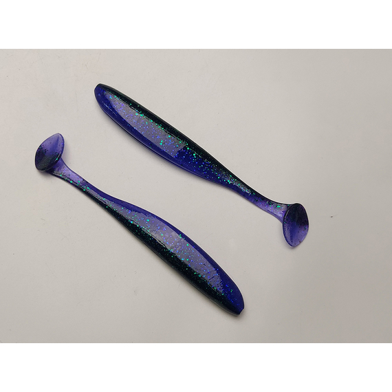 Силикон Keitech Easy Shiner 4.5" (6 шт/упак) ц:408 electric june bug, Длина силикона: 4.5" (11.4 см), Расцветка силикона: 408 Electric June Bug, фото , изображение 4