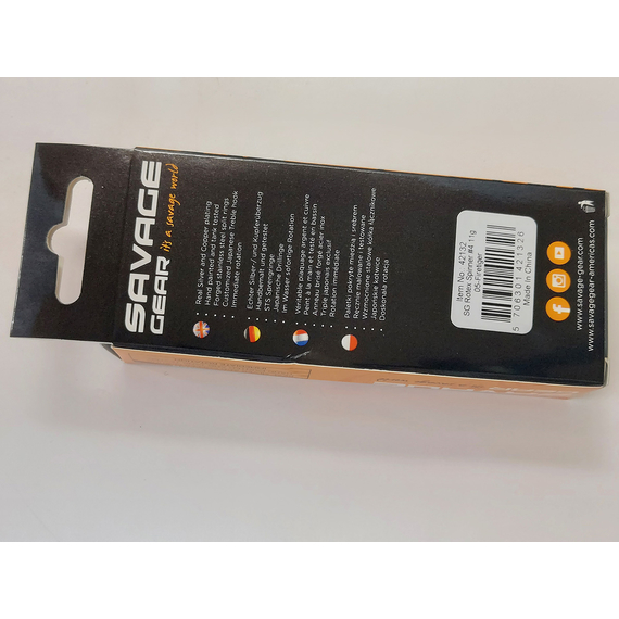 Блешня Savage Gear Rotex Spinner #4 11.0g 05-Firetiger, Вага блешні: 11g, Колір блешні: Firetiger, фото , изображение 6