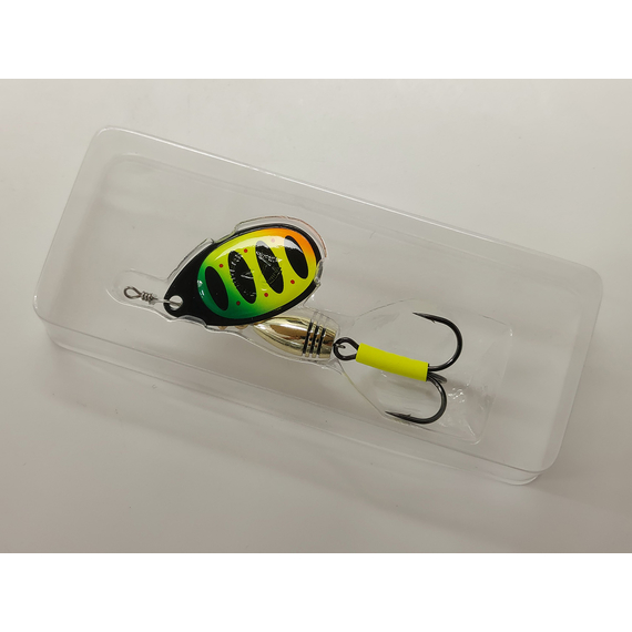 Блешня Savage Gear Rotex Spinner #4 11.0g 05-Firetiger, Вага блешні: 11g, Колір блешні: Firetiger, фото , изображение 3