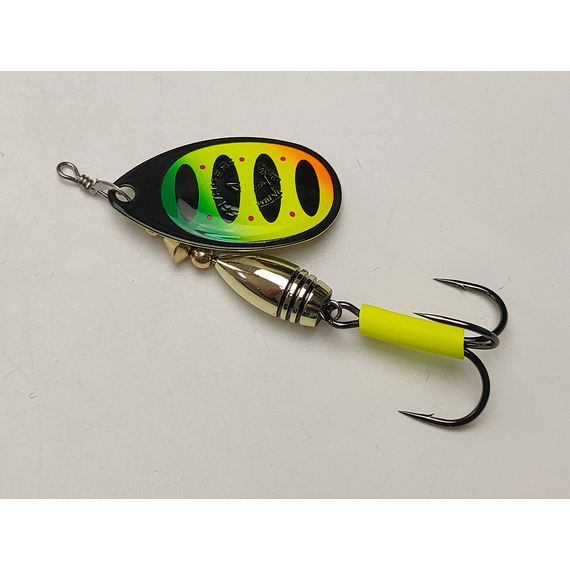 Блешня Savage Gear Rotex Spinner #4 11.0g 05-Firetiger, Вага блешні: 11g, Колір блешні: Firetiger, фото , изображение 4