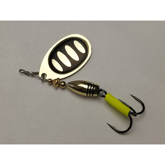 Блешня Savage Gear Rotex Spinner #4 11.0g 05-Firetiger, Вага блешні: 11g, Колір блешні: Firetiger, фото , изображение 5