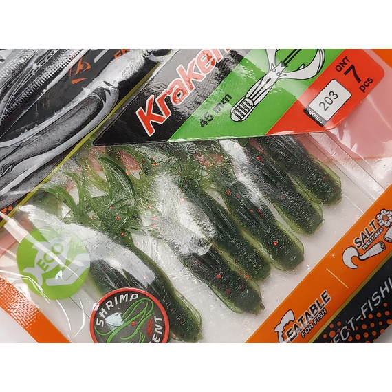 Силікон Select Kraken 1.8" col.203 (7 шт/упак), Довжина силікону: 1.8" (4.57 см), Колір силікону: 203, фото , изображение 7