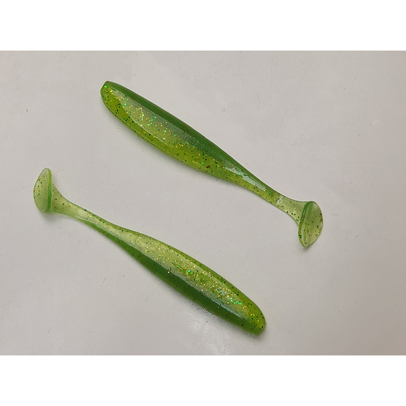 Силікон Keitech Easy Shiner 3" (10 шт/упак), колір:424 lime chartreuse, Довжина силікону: 3" (7.6 см), Колір силікону: 424 Lime Chartreuse, фото , изображение 4
