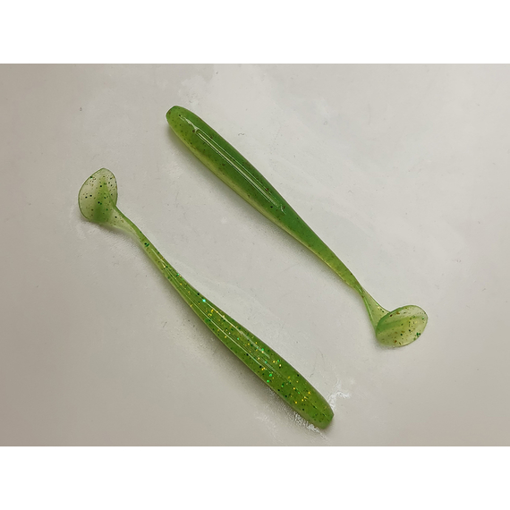 Силікон Keitech Easy Shiner 3" (10 шт/упак), колір:424 lime chartreuse, Довжина силікону: 3" (7.6 см), Колір силікону: 424 Lime Chartreuse, фото , изображение 5